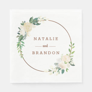 Guardanapo De Papel Janto de Monogramas do País Farmhouse, Russo Fresc