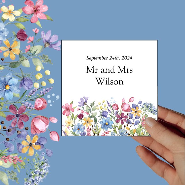 Guardanapo De Papel Janto Mínimo de Boho Wildflower (Criador carregado)