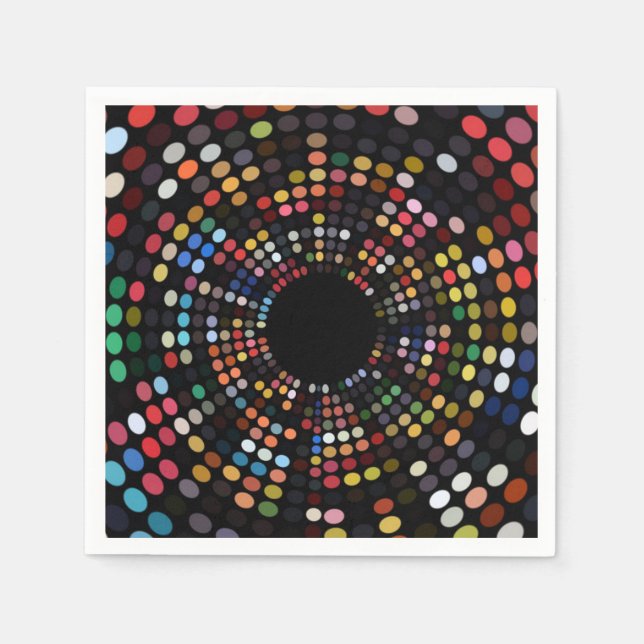 Guardanapo De Papel Janto Psicodélico dos anos sessenta (Frente)