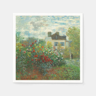 Guardanapo De Papel Jardim de Artistas Monet em Argenteuil Pintura
