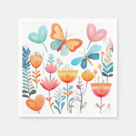 Guardanapo De Papel Jardim de Borboleta 1