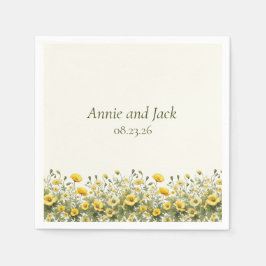 Guardanapo De Papel Jardim de Oliva Amarelo-Oleícola-Amarelo-Chic