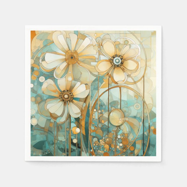 Guardanapo De Papel Jardim de Pêssego Suave 3 (Frente)