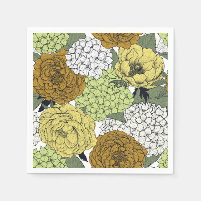 Guardanapo De Papel Jardim de primavera 2 atrasado (Frente)