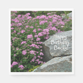 Guardanapo De Papel Jardim de Rocha Rosa