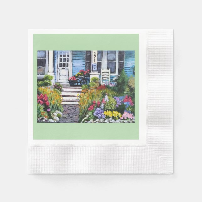 Guardanapo De Papel Jardim de Verão (Frente)