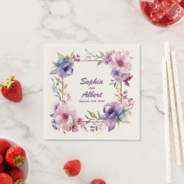 Guardanapo De Papel Jardim do Romance: Casamento Personalizado de Napk