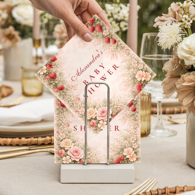 Guardanapo De Papel Jardim Doce de Morango (Criador carregado)
