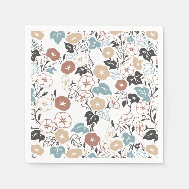 Guardanapo De Papel Jardim Glorioso da Manhã de Verão (Frente)