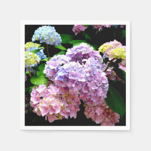 Guardanapo De Papel Jardim Hydrangea, rosa, azul, floral roxo