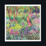 Guardanapo De Papel Jardim Íris em Giverny por Claude Monet<br><div class="desc">Por favor,  visite minha loja para obter design mais interessante e mais opções de cores. => zazzle.com/iwheels*</div>