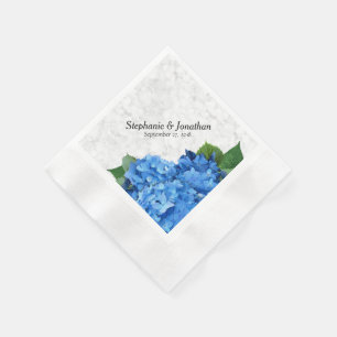 Guardanapo De Papel Jardim Romance Azul Hydrangea Floral Napkins
