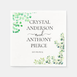 Guardanapo De Papel Jardim Romântico Eucalyptus Themed