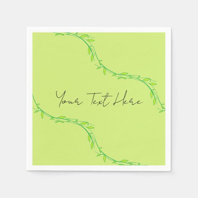 Guardanapo De Papel Jardim Verde (Frente)