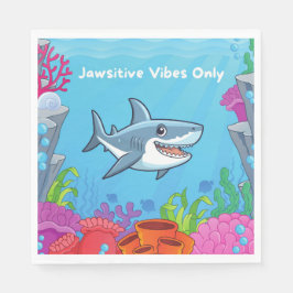 Guardanapo De Papel Jawsitive Vibes Only Luncheon Napkins