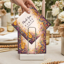 Jazz Music Mardi Gras Masquerade