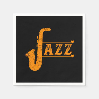 Guardanapo De Papel Jazz Saxofone Banda Música Saxofonista Alto Gift