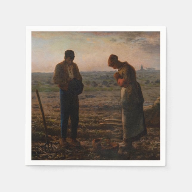 Guardanapo De Papel Jean-Francois Millet - Angelus (Frente)