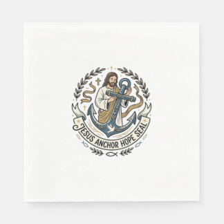 Guardanapo De Papel Jesus Âncora Esperança Selo Jesus Âncora Esperança