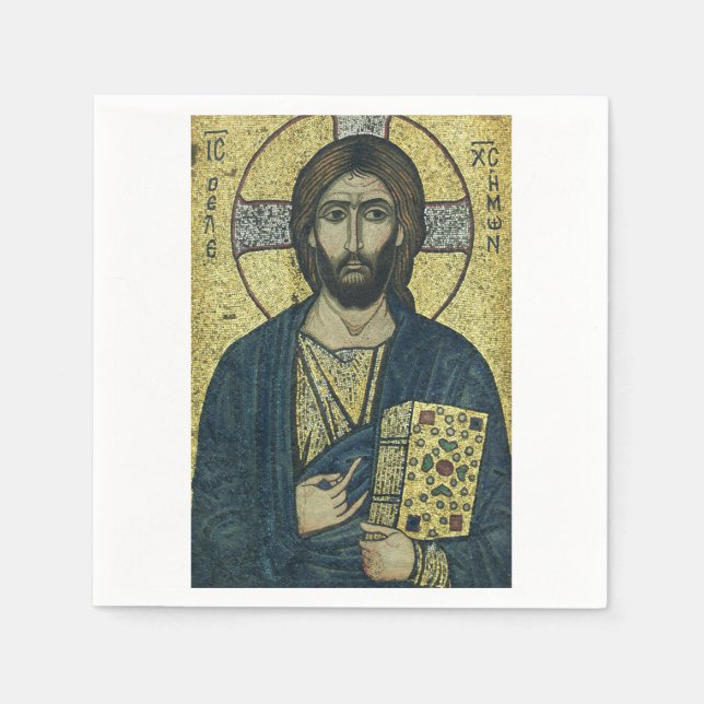 Guardanapo De Papel Jesus Cristo Pantocrator (Frente)