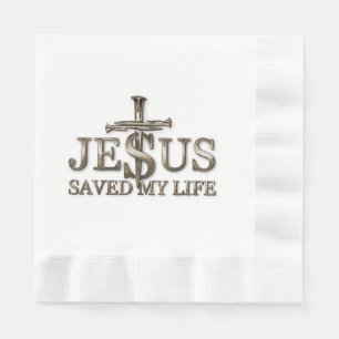 Guardanapo De Papel Jesus Cristo Salvou Meu Presente De Vida Para Mulh