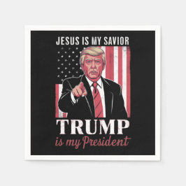 Guardanapo De Papel Jesus É Meu Salvador Trump É Meu Presidente Eleiçã