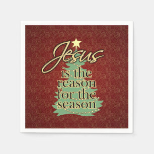 Guardanapo De Papel Jesus é o Natal do cristão da razão