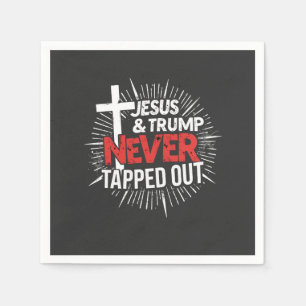 Guardanapo De Papel Jesus e Trump nunca foram presos