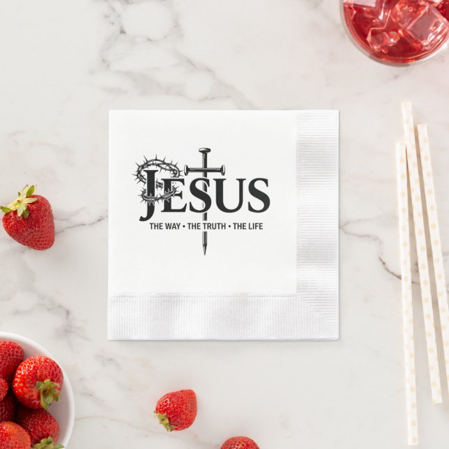 Guardanapo De Papel Jesus o caminho, a verdade, a vida! (Insitu)