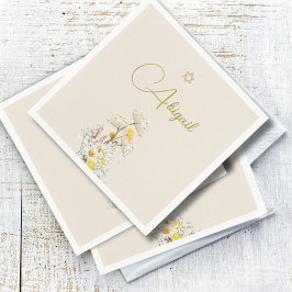 Guardanapo De Papel JewGirl Baby Naming Watercolor