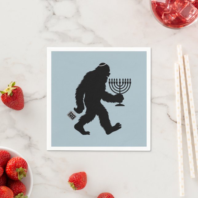 Guardanapo De Papel Jewish Bigfoot Hanukkah Chanukah Humor Hilarious (Insitu)