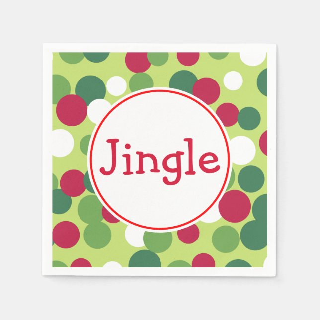 Guardanapo De Papel Jingle Christmas Napkins (Frente)