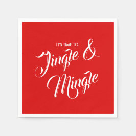 Guardanapo De Papel Jingle & Mingle Christmas Holiday Paper Napkin