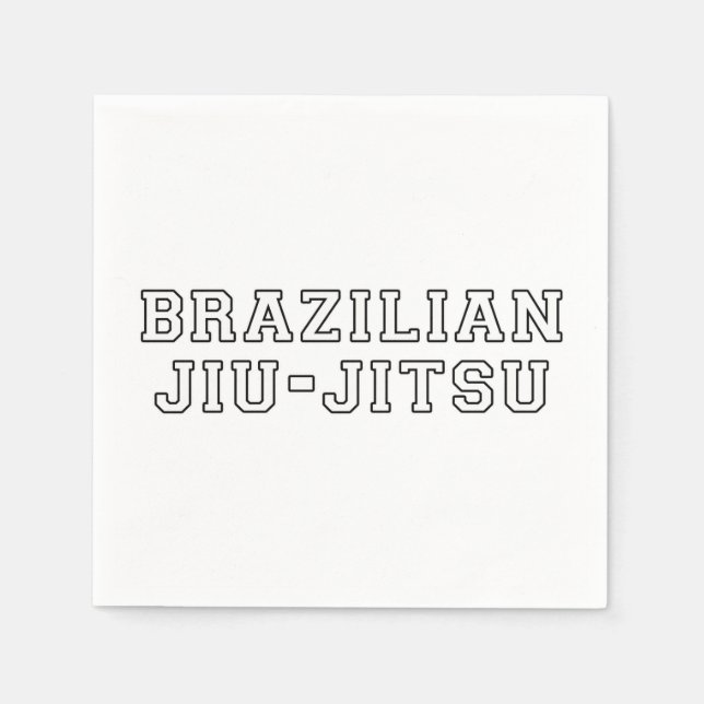 Guardanapo De Papel Jiu Jitsu (Frente)