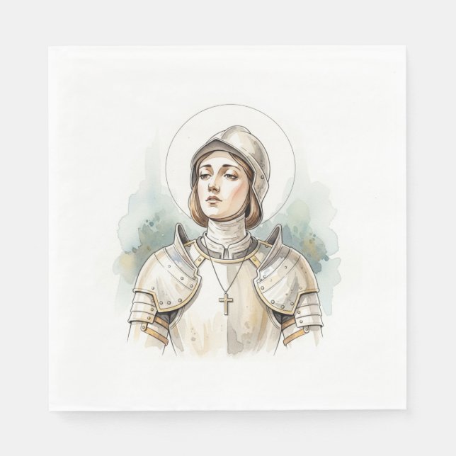 Guardanapo De Papel Joan of Arc , Catholic Gifts (Frente)