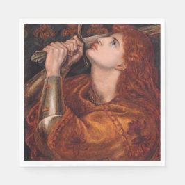 Guardanapo De Papel Joan of Arc (Retrait) (por Dante Gabriel Rossetti)