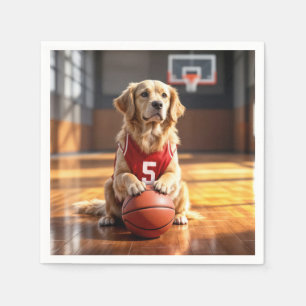 Guardanapo De Papel Jogador de basquete de ouro