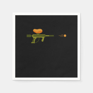 Guardanapo De Papel Jogador De Paintball Gun-Pintball Gi
