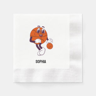 Guardanapo De Papel Jogadora de basquete, Aniversário de Basquete