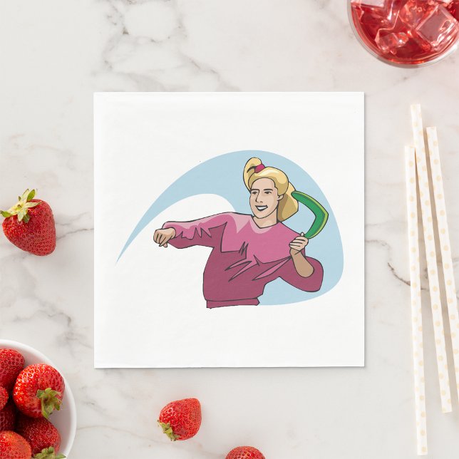 Guardanapo De Papel Jogando Um Bumerangue (Criador carregado)