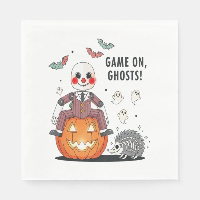 Guardanapo De Papel Jogo no Halloween dos Fantasmas (Frente)