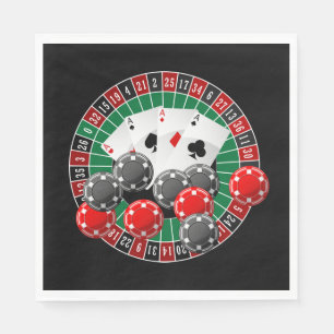 Guardanapo De Papel Jogo noturno do Casino Bonito