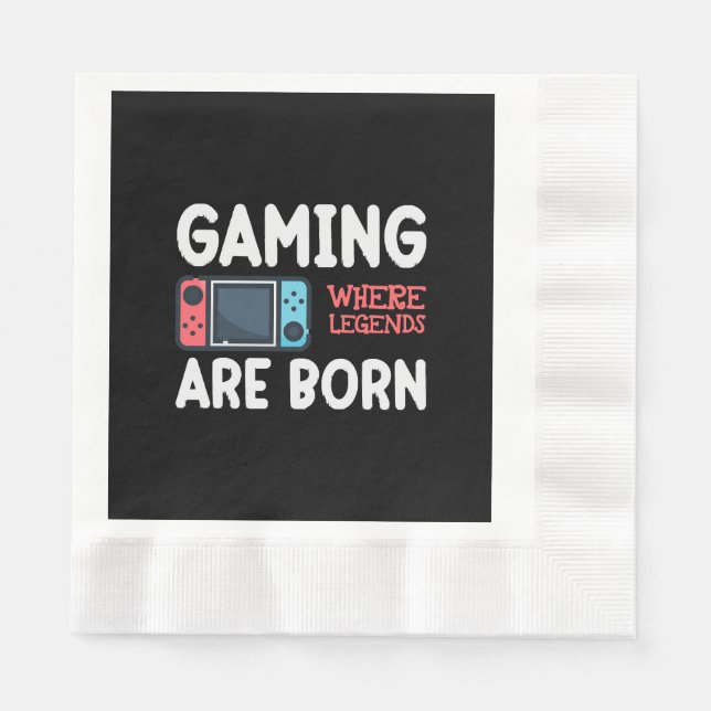 Guardanapo De Papel jogos onde lendas nascem (Frente)
