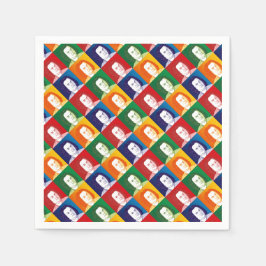 Guardanapo De Papel Johann Sebastian Bach im Cartoon Stil