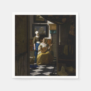 Guardanapo De Papel Johannes Vermeer - A Carta do Amor