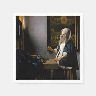 Guardanapo De Papel Johannes Vermeer - Mulher Equilibrando