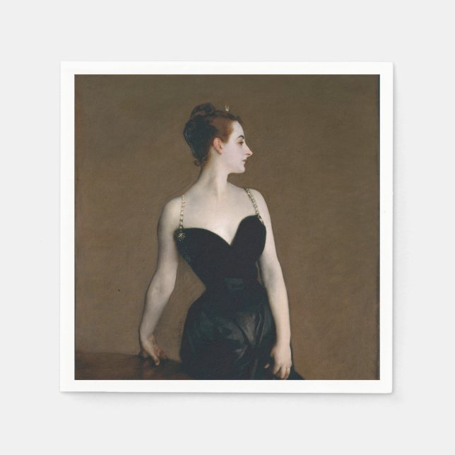 Guardanapo De Papel John Singer Sargent Madame X Retrato Clássico (Frente)