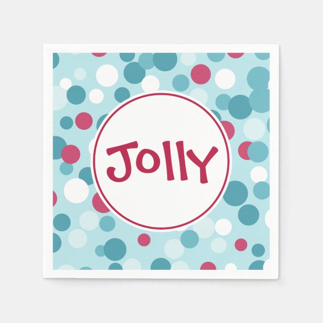 Guardanapo De Papel Jolly Holiday Napkins (Frente)