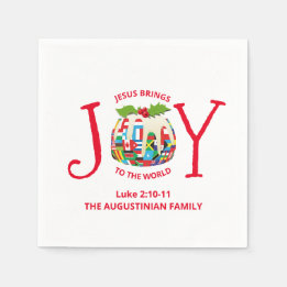 Guardanapo De Papel JORNADA DE Natal PARA O MUNDO Christian Napkin
