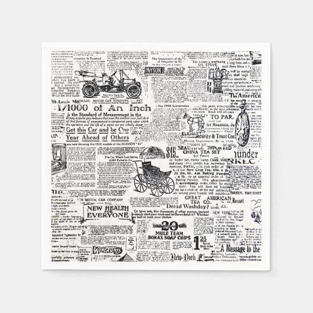 Guardanapo De Papel Jornal (Frente)